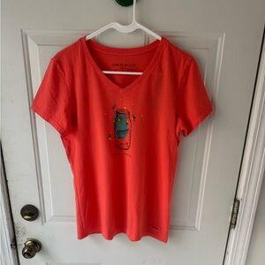 Life is Good women’s v-neck t-shirt